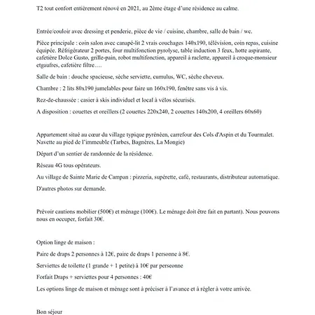 T2 Ste Marie De - La Mongie - Tourmalet Daire Campan